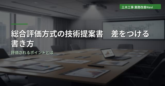 総合評価方式の技術提案書で差をつける書き方