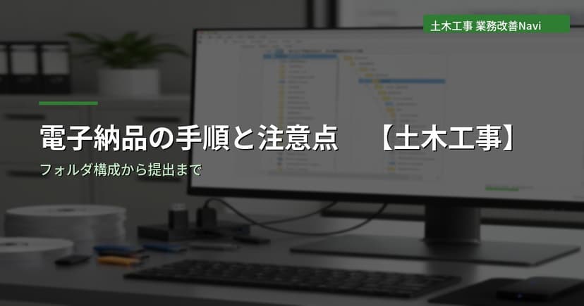 電子納品の手順と注意点【土木工事】